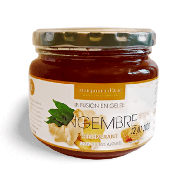 Infusion en gelée gingembre