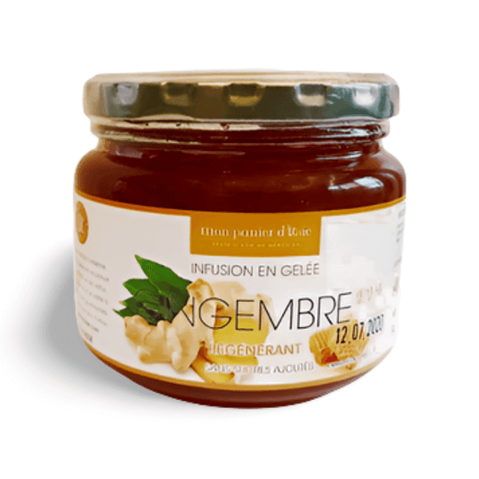 Infusion en gelée gingembre