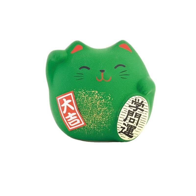 Maneki Neko (Chat vert bonheur réussite) 5,5 cm