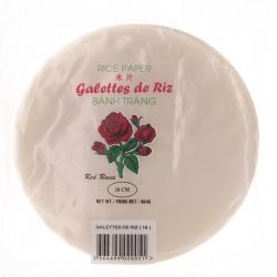Galette de riz ronde rose 18 cm